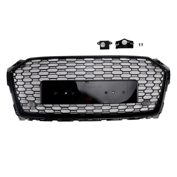 Audi A5/A5 Sline/S5 2017-2019 B9 nid d'abeille RS5 Style gril de remplacement Sport maille Hex calandre noire