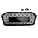 Audi A5 / A5 Sline / S5 B9 RS5 Style Honeycomb Sport Mesh Hex Grille 2017-2019 Front Bumper Black Grill-10