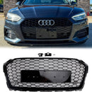 2017-2019 Audi A5/A5 Sline/S5 B9 Honeycomb Grill Ersättning RS5 Style Sport Mesh Hex Black Grille-1