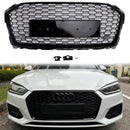 2017-2019 Audi A5/A5 Sline/S5 B9 Honeycomb Grill Ersättning RS5 Style Sport Mesh Hex Black Grille-4