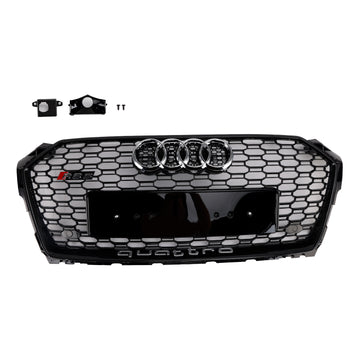 Griglia anteriore a nido d'ape anteriore sportiva stile RS5 2017-2019 adatta per Audi A5 S5 B9
