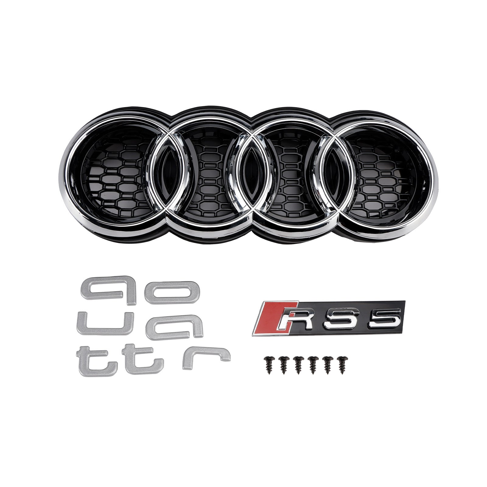 2017-2019 RS5 Style Sport Front Honeycomb Grill Grille Fit Audi A5 S5 B9