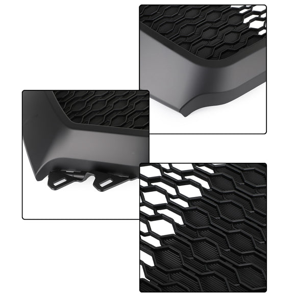 Dodge Ram 1500 2019-2024 Rebel Style Front Grill Black Front Bumper Honeycomb Upper Grille W/ LED