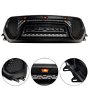 Dodge Ram 1500 2019-2024 Rebel Style Front Grill Black Front Bumper Honeycomb Upper Grille W/ LED-5