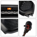 Dodge Ram 1500 2019-2024 Rebel Style Front Grill Black Front Bumper Honeycomb Upper Grille W/ LED-6