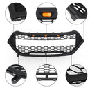 Griglia per paraurti anteriore superiore Ford Edge SE/SEL/Titanium/Sport 2015-2018 Griglia nera stile Raptor con lettera FORD-4