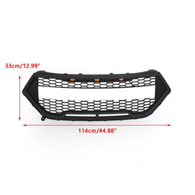 2015-2018 Ford Edge SE/SEL/Titanium/Sport Front Upper Bumper Grill Black Raptor Style Grille With FORD Letter - 0