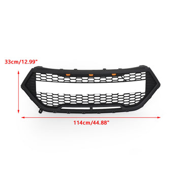 2015-2018 Ford Edge SE/SEL/Titanium/Sport Front Upper Bumper Grill Black Raptor Style Grille With FORD Letter - 0