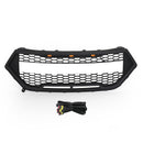 Griglia per paraurti anteriore superiore Ford Edge SE/SEL/Titanium/Sport 2015-2018 Griglia nera stile Raptor con lettera FORD-7