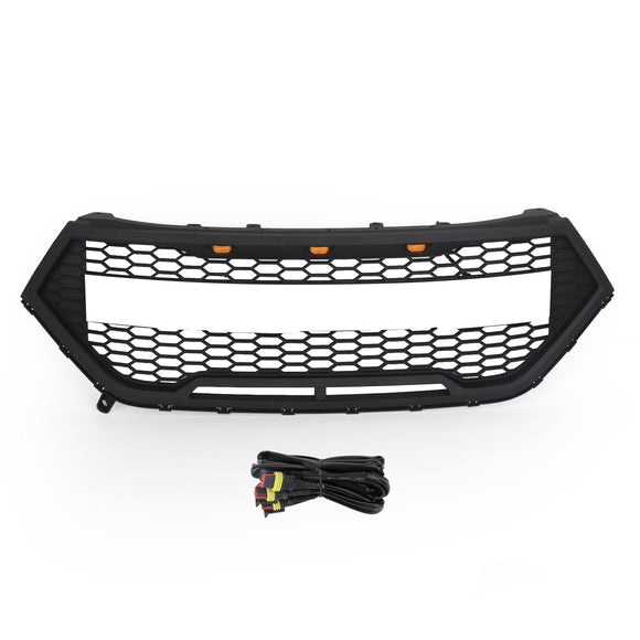 Griglia per paraurti anteriore superiore Ford Edge SE/SEL/Titanium/Sport 2015-2018 Griglia nera stile Raptor con lettera FORD