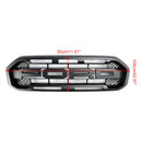 2019-2023 Ford Ranger Black Raptor Style Front Bumper Grill Black Grille W/ 3 White LED Light-3
