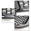 Ford Ranger 2019-2023 Grille de pare-chocs avant Raptor/Nid d'abeille/Grille noire de style maille avec 3 lumières LED blanches-21