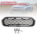 Ford Ranger 2019-2023 Grille de pare-chocs avant Raptor/Nid d'abeille/Grille noire de style maille-14