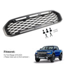 Ford Ranger 2019-2023 Grille de pare-chocs avant Raptor/Nid d'abeille/Grille noire de style maille-17
