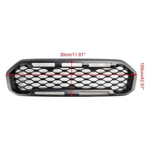 Ford Ranger 2019-2023 Grille de pare-chocs avant Raptor/Nid d'abeille/Grille noire de style maille