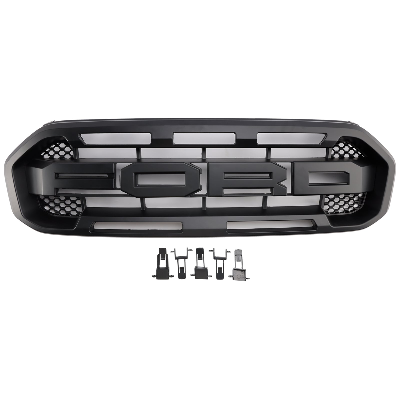 Ford Ranger 2019-2023 Raptor Style Frontgrill vorderen Stoßstangen Ersatzschwarzgrill