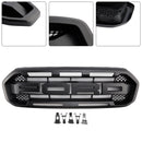 2019-2023 Ford Ranger Black Raptor Style Front Bumper Grill Black Grille W/ 3 White LED Light-6