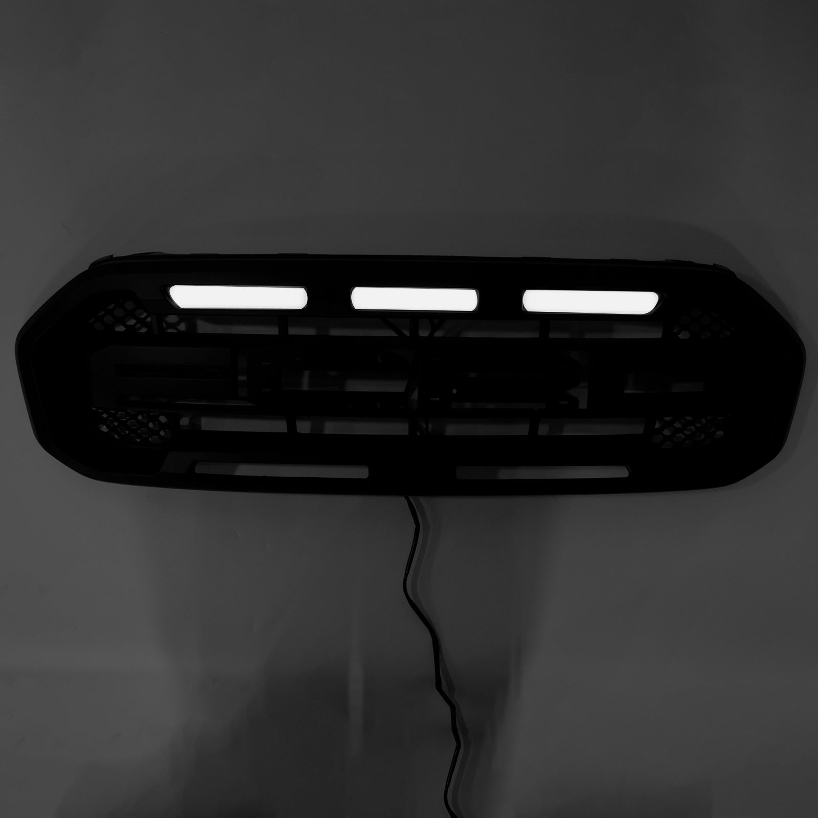 2019-2023 Ford Ranger Raptor-Kühlergrill vorderen Stoßfänger Ersatzschwarzgrill mit gelbem LED-Licht