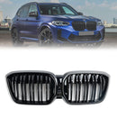 2022-2024 BMW G08 LCI IX3 Premier Edition/M Sport/ProGloss Griglia nera Griglia anteriore con rene-1