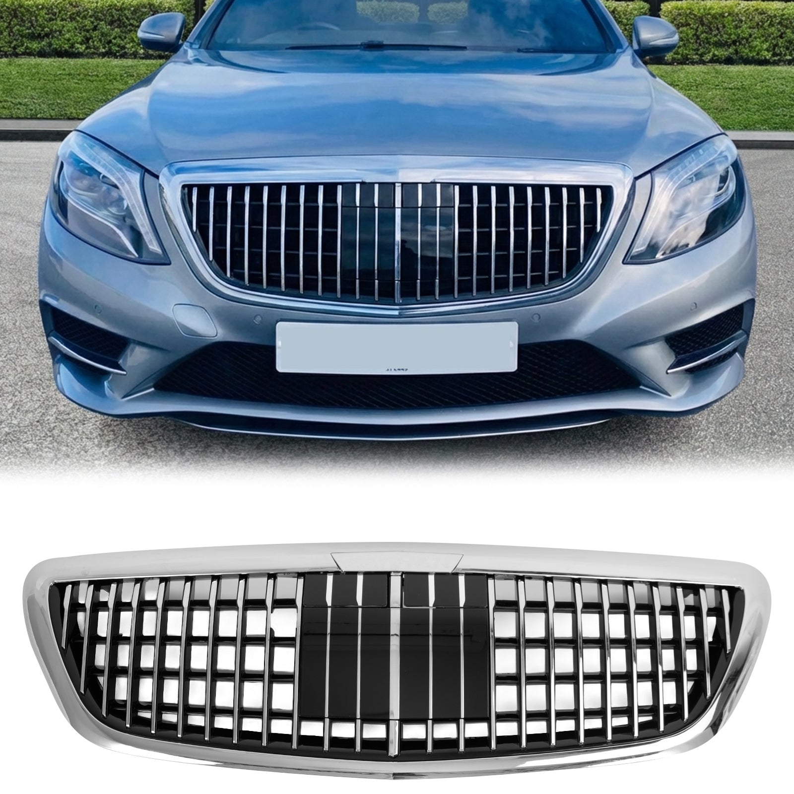 Mercedes Benz S-Class W222 2014-2020 Front Grill Maybach Style