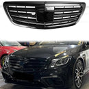 Mercedes-Benz 2014-2020 S-class W222 S400 S450 S500 S550 S560 S580 S600 S650 S680 Front Grill Glossy Black Grille-1