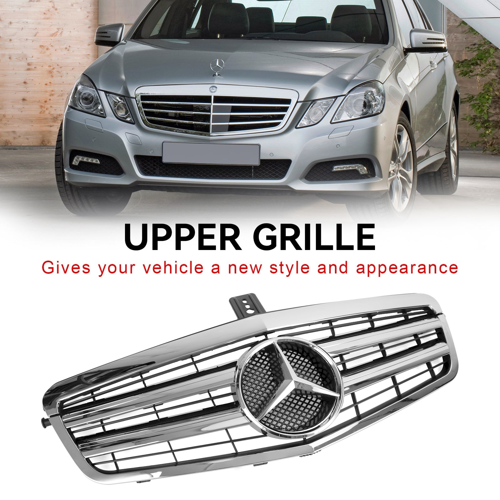 Grille de pare-chocs avant Mercedes Benz W212 Classe E E200 E220 E350 E550 2009-2013