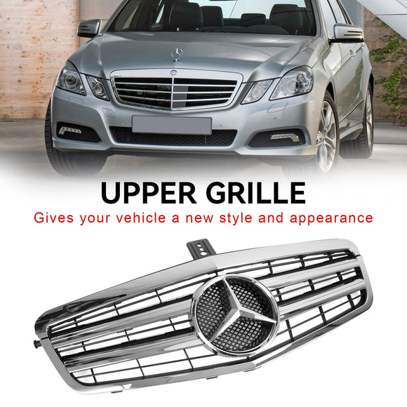 Mercedes Benz W212 E-Class 2009-2013  Front Chrome Grille Air Intake Radiator Bumper Replacement Grill