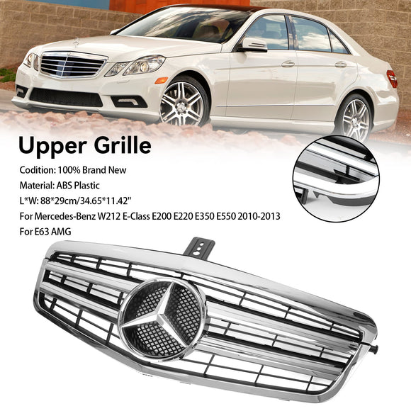 Mercedes Benz W212 E-Class 2009-2013  Front Chrome Grille Air Intake Radiator Bumper Replacement Grill