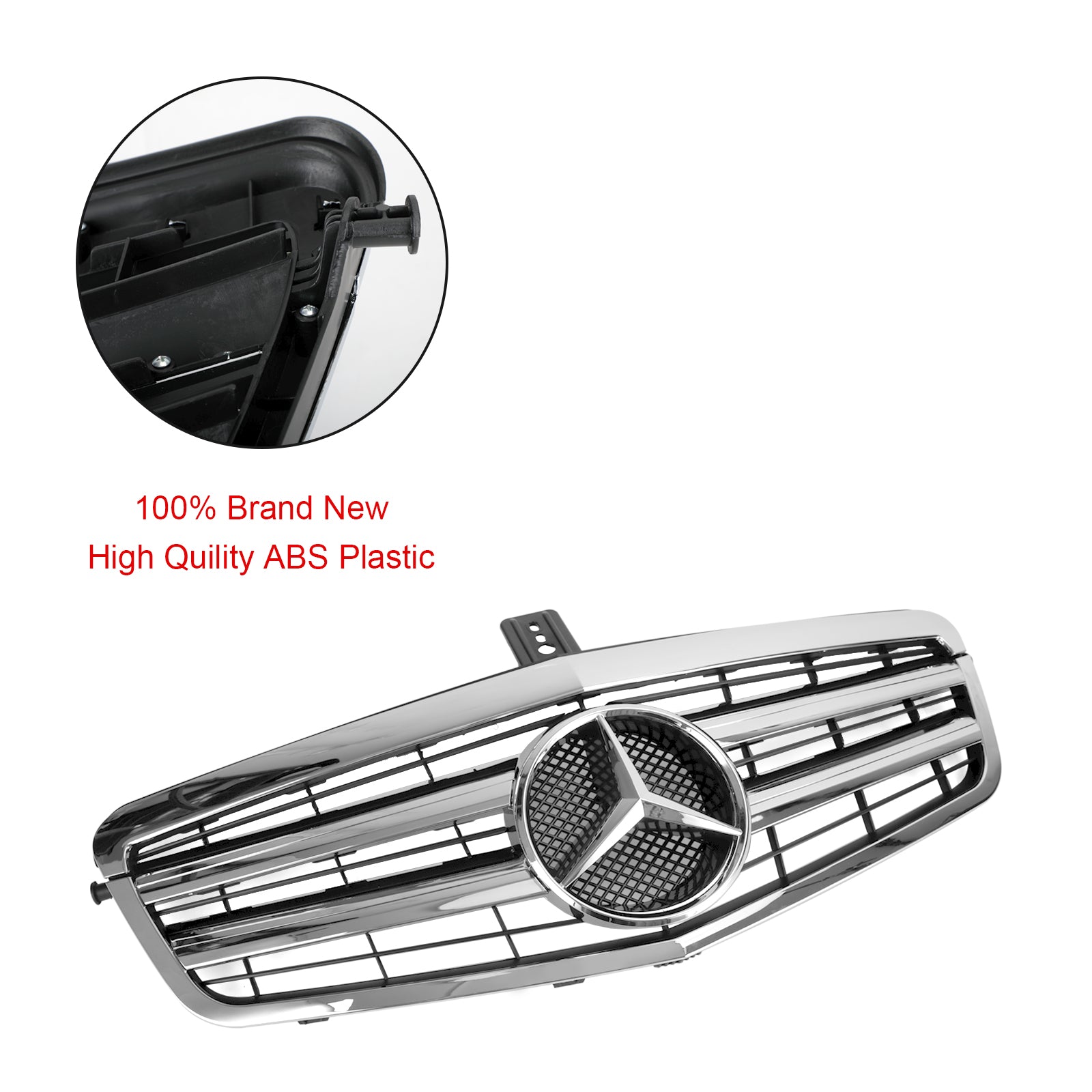 Parrilla delantera con diseño de diamante AMG para Mercedes Benz W212 Clase E E200 E220 E350 E500 E63 2009-2013