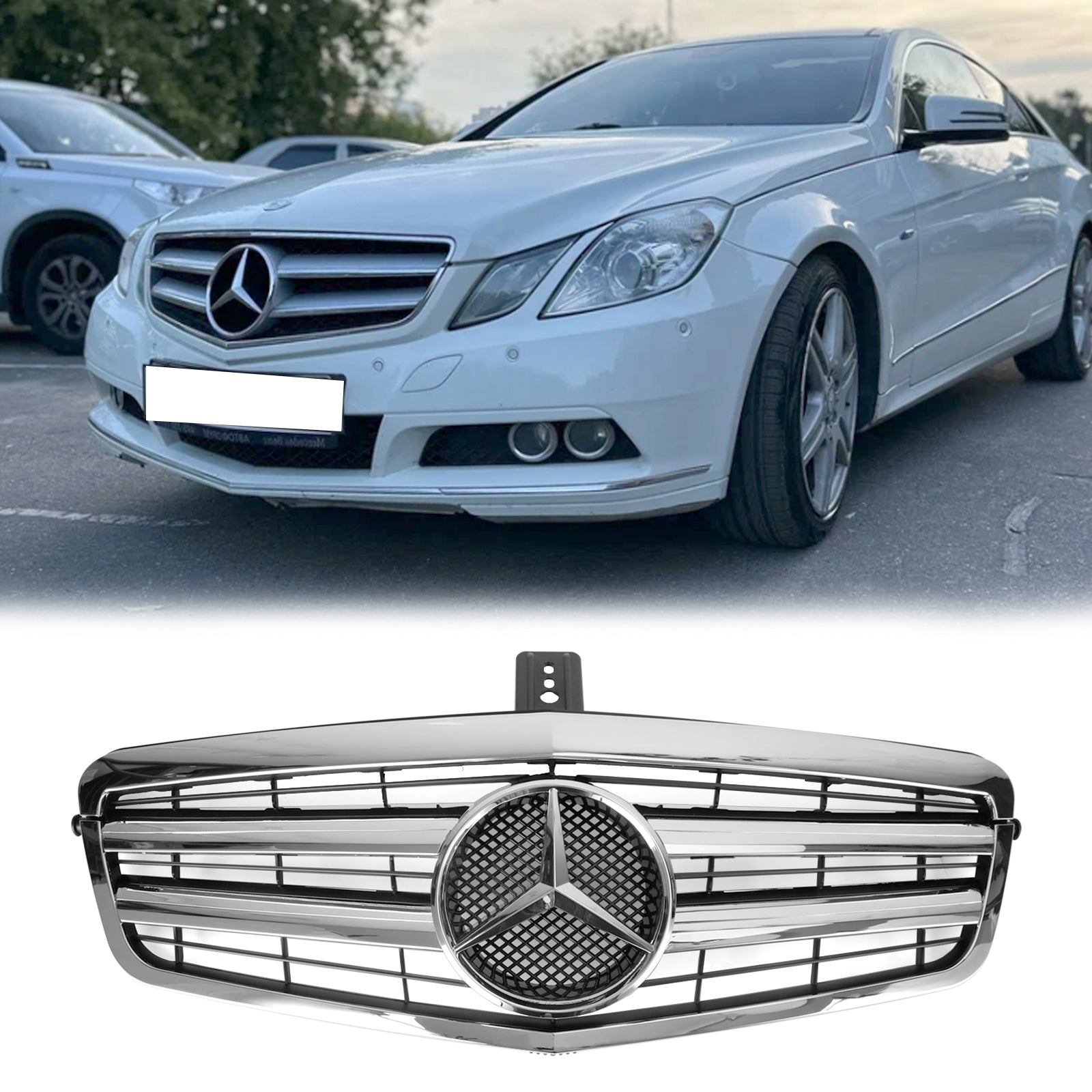 2009-2013 Mercedes Benz W212 E-Class E200 E220 E350 E500 E63 AMG Diamond Front Grille