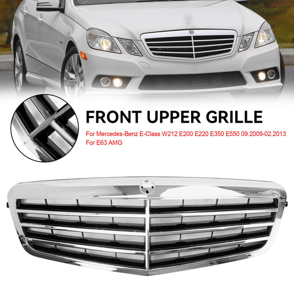 2009-2013 Mercedes-Benz E-Class W212 E350 E550 E63 AMG Chrome Front Grill Grille