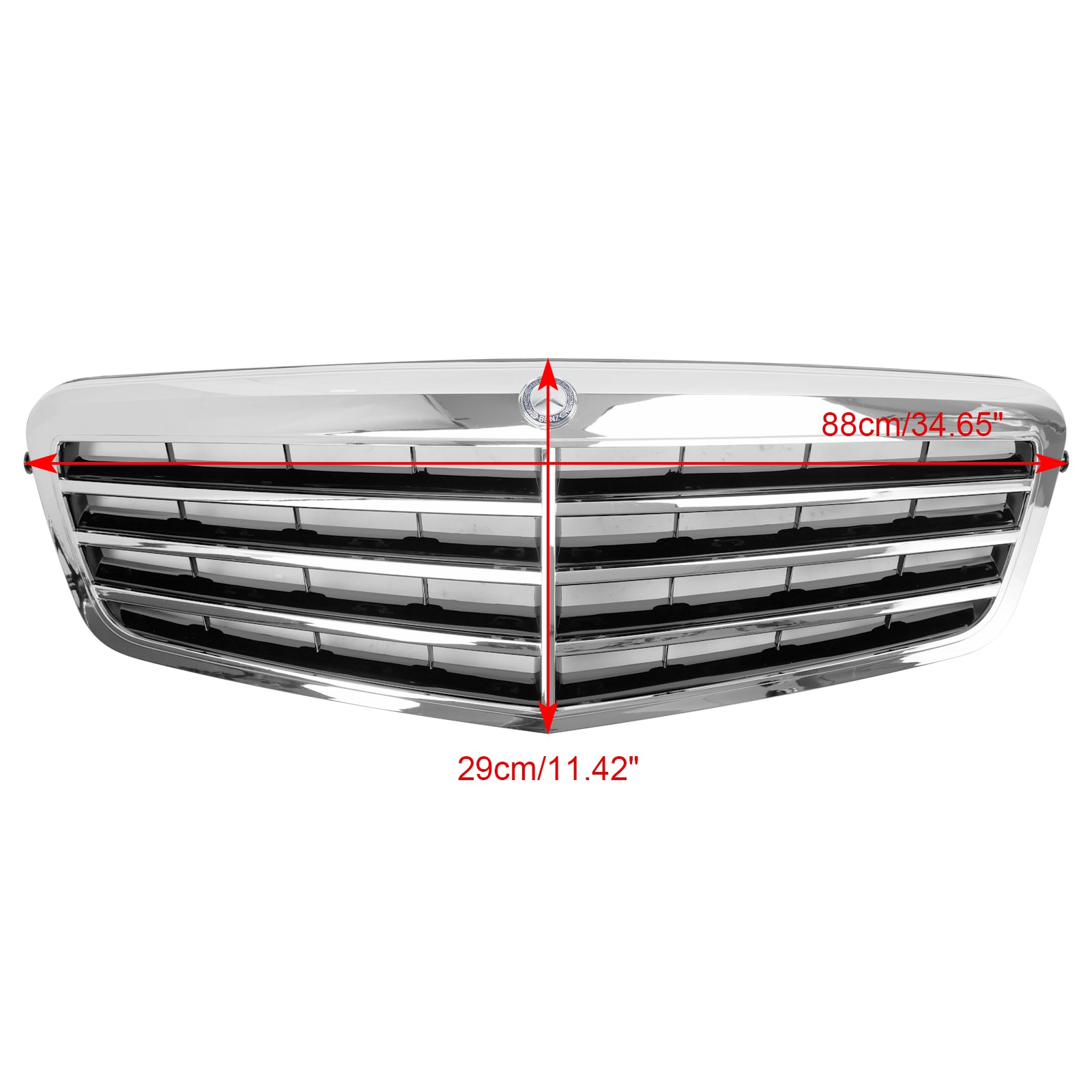 Parrilla delantera con diseño de diamante AMG para Mercedes Benz W212 Clase E E200 E220 E350 E500 E63 2009-2013