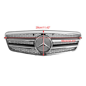 Mercedes-Benz Classe E W212 Grille de pare-chocs avant chromée pour E200 E220 E350 E550 E63 AMG 2009.9-2013.2 - 0