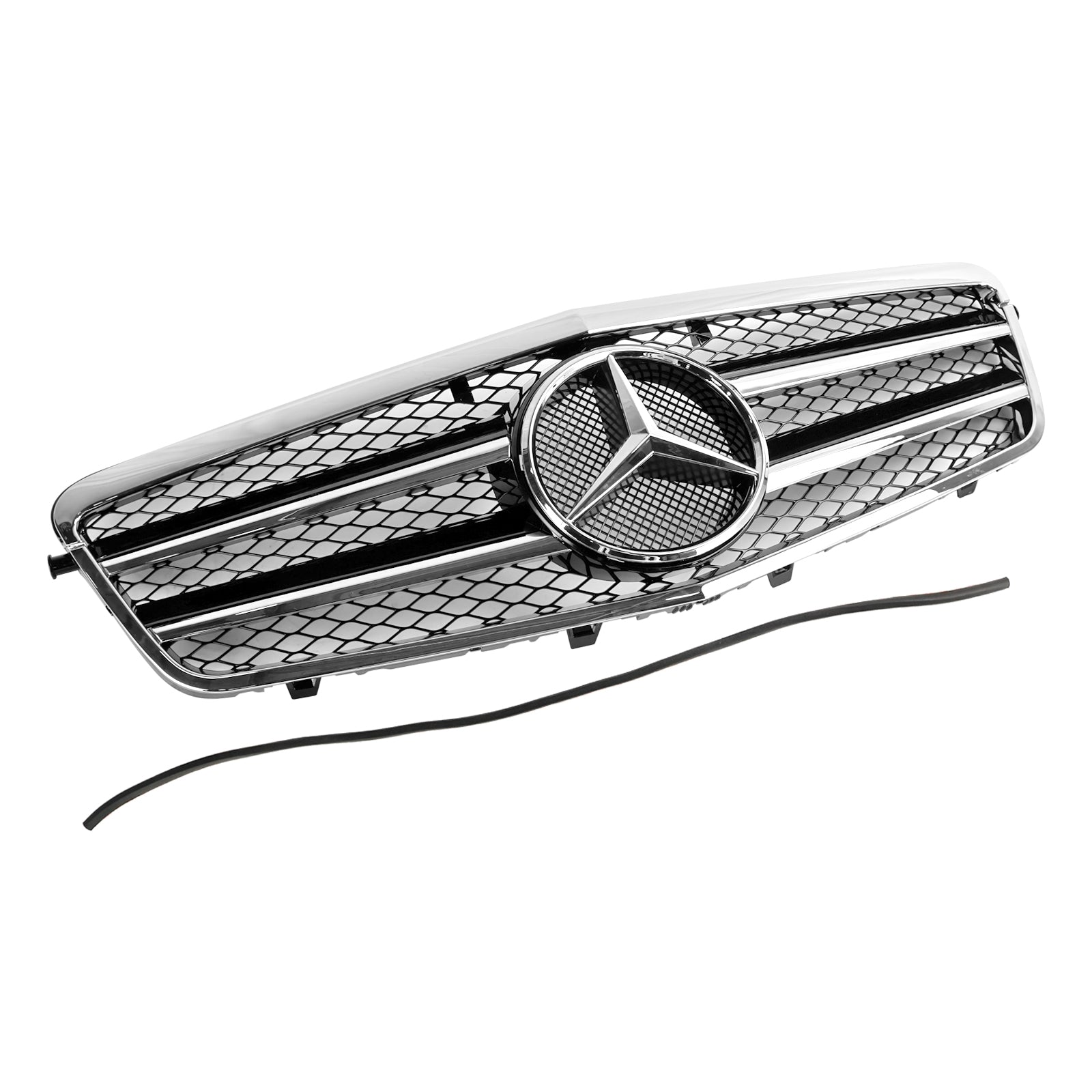 Parrilla delantera cromada para parachoques de Mercedes-Benz Clase E W212 E200 E220 E350 E550 E63 AMG 2009.9-2013.2