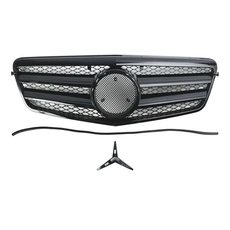 Grille de pare-chocs avant noire pour Mercedes-Benz Classe E 2009 2010 2011 2012 2013 W212 E200 E220 E350 E550 E63