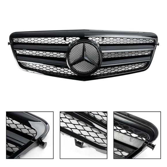 2009–2013 Mercedes-Benz E-Klasse W212 E200 E220 E350 E550 E63 Frontstoßstangengrill Schwarzer Kühlergrill