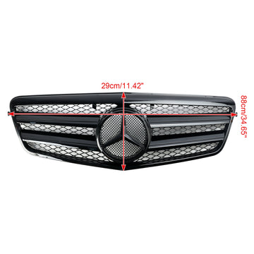 Mercedes-Benz E-Klasse 2009-2013 W212 E200 E220 E350 E550 E63 Voorbumpergrille Zwart Grille - 0
