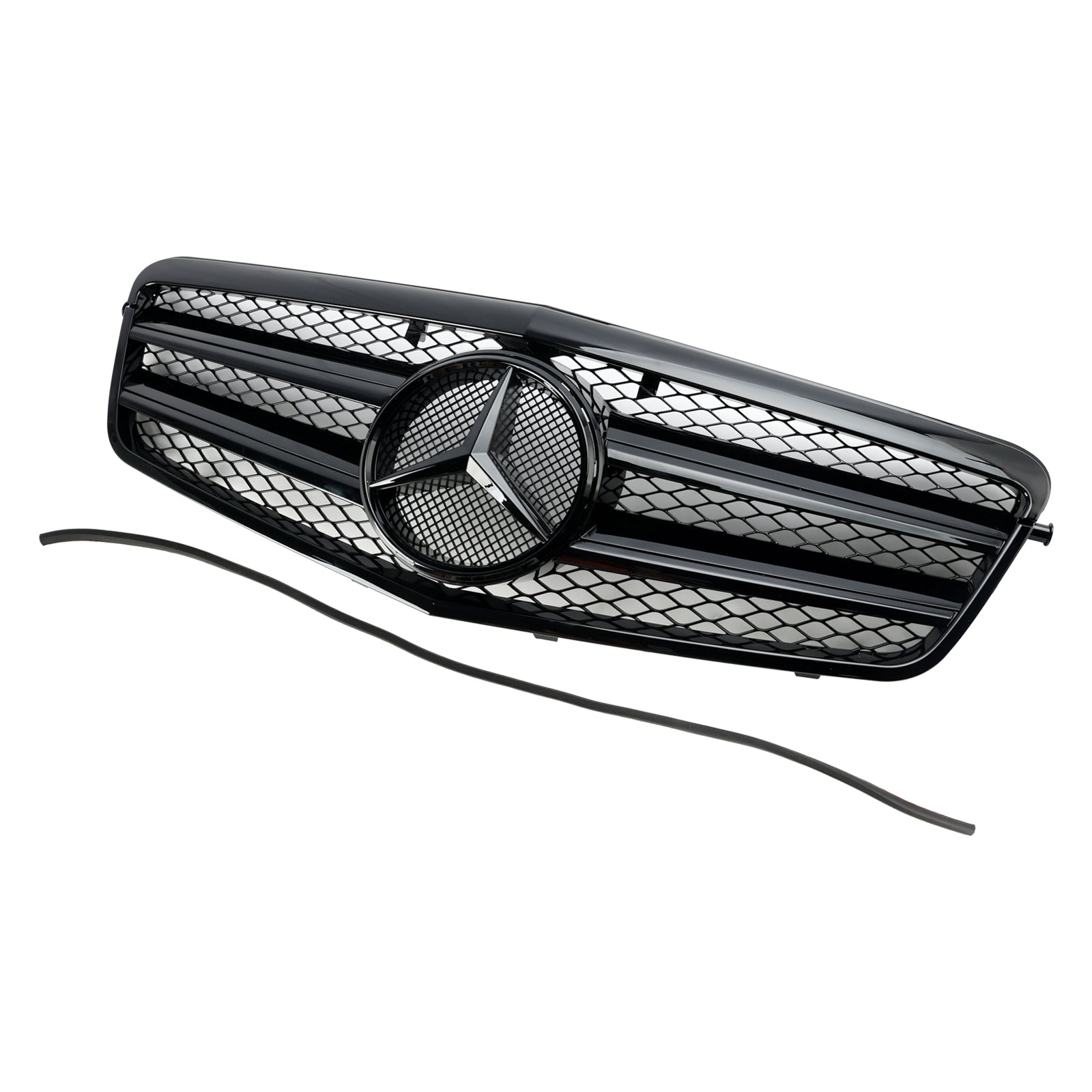 Mercedes-Benz E-Class W212 E200 E220 E350 E550 E63 AMG 2009.9-2013.2 Black Grill Front Bumper Replcement Grille