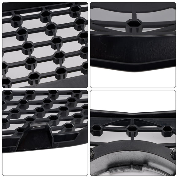 Mercedes Benz Clase E 2010-2013 W212 Reemplazo de parachoques delantero con parrilla estilo diamante, rejilla cromada