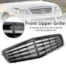 Mercedes Benz Clase E 2009-2013 W212 Rejilla de repuesto para parachoques delantero de parrilla negra E200 E220 E350 E550-4