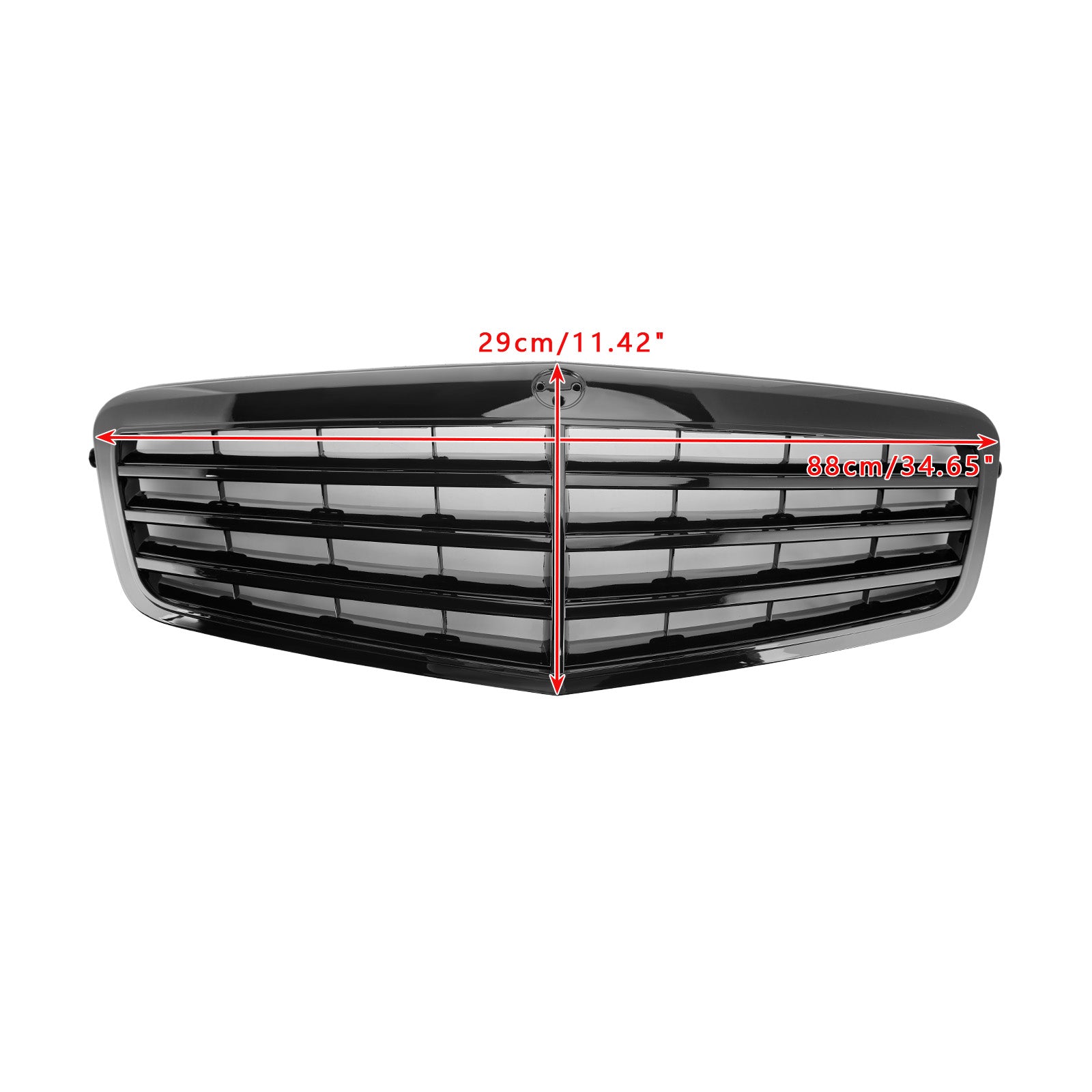 2009-2013 Mercedes Benz E Class W212 E200 E220 E350 E550 Black Grill Front Bumper Replacement Grille - 0