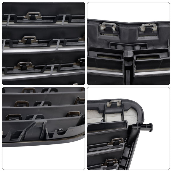 Mercedes Benz Clase E 2009-2013 W212 Rejilla de repuesto para parachoques delantero de parrilla negra E200 E220 E350 E550