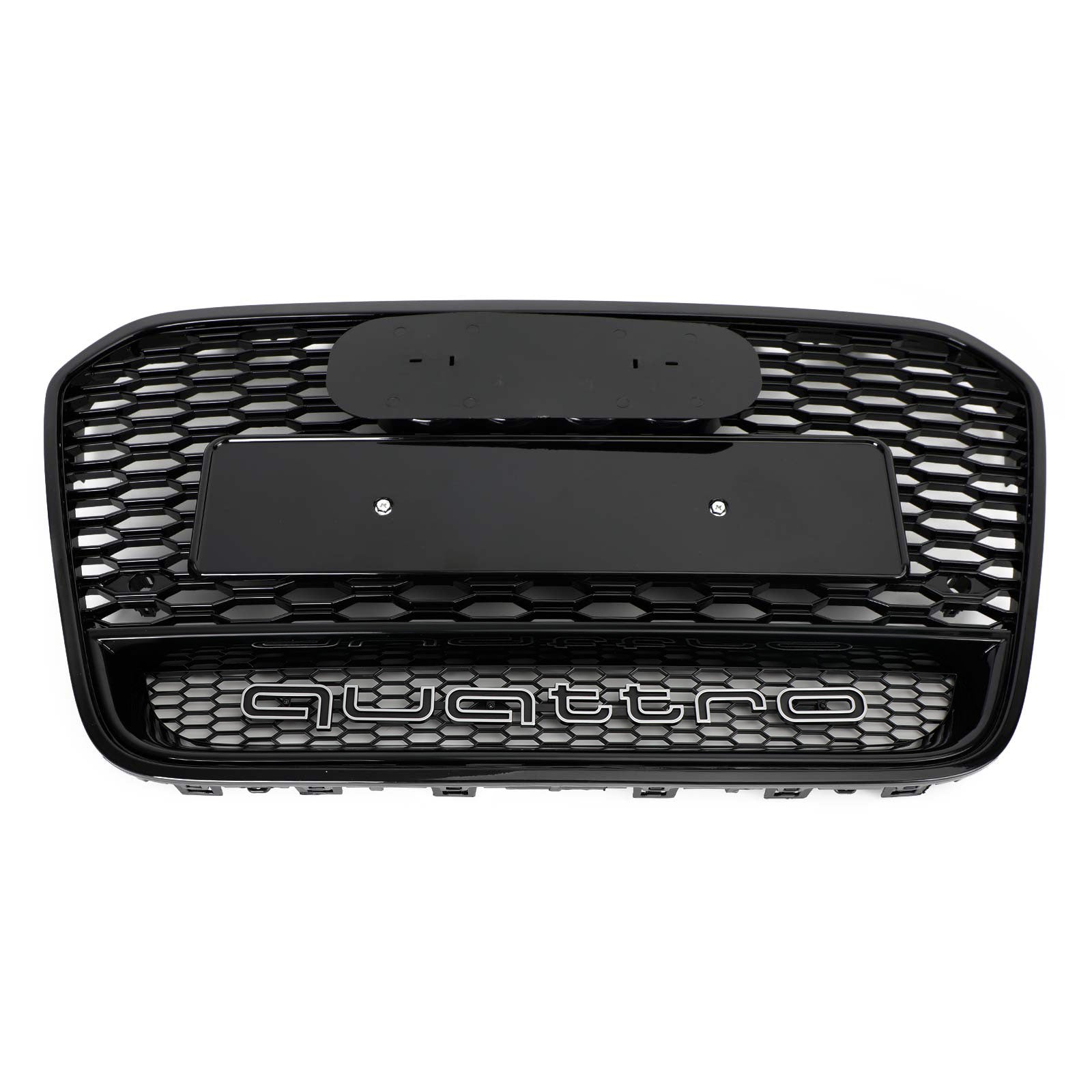 Audi 2012-2015 A6 S6 C7 Grill Replacement RS6 Style Front Mesh Honeycomb Black Grill