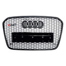 Audi A6 C7 / S6 2012-2015 pre-facelift RS6 Style Honeycomb Front Bumper Grille Blcak Grill-11