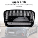 2012-2015 Audi A6/A6 Sline/S6 Honeycomb RS6 Style Grille Parachoques delantero Malla Reemplazo Parrilla negra-17