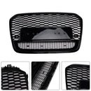 2012-2015 Audi A6/A6 Sline/S6 Honeycomb RS6 Style Grille Parachoques delantero Malla Reemplazo Parrilla negra-18