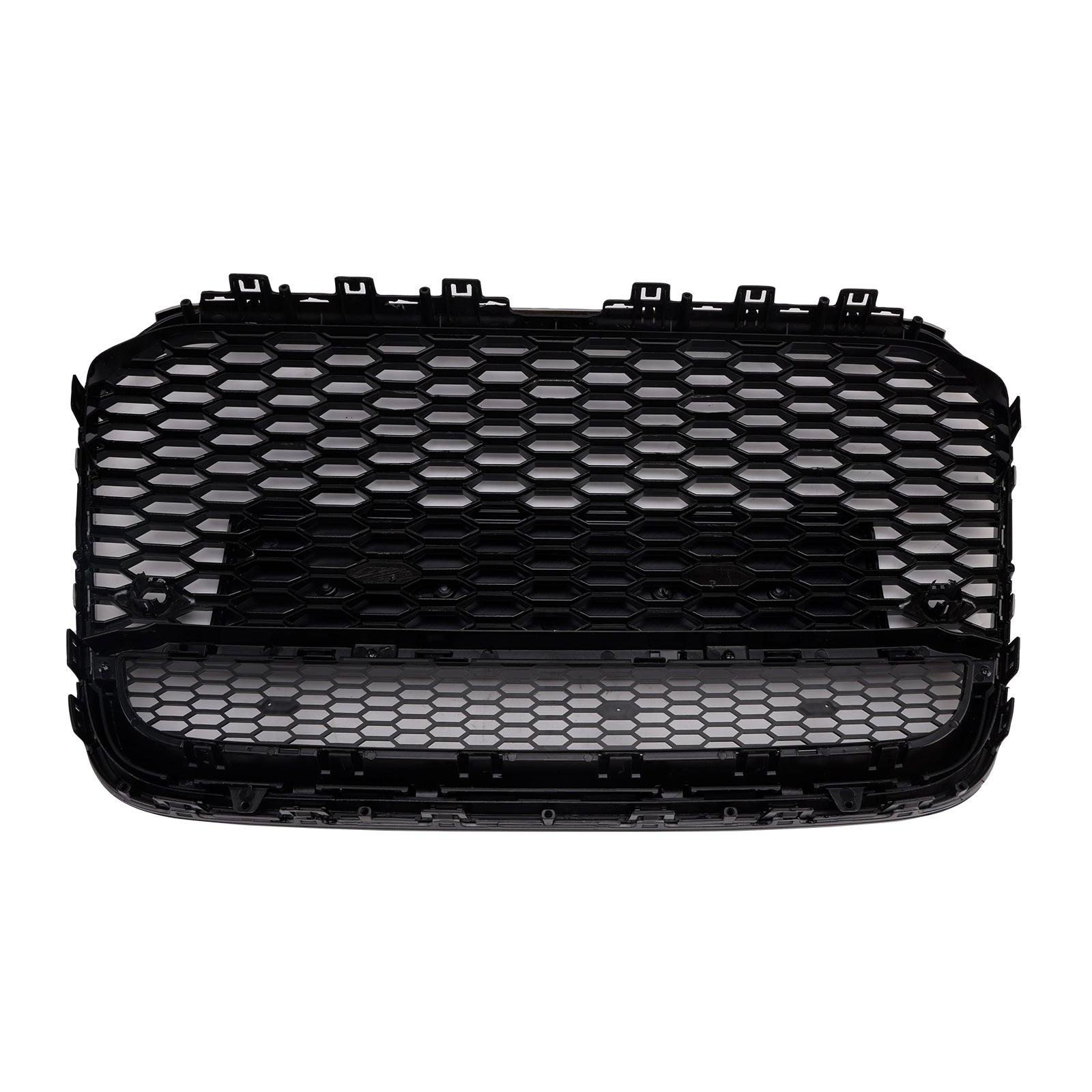 Parrilla de repuesto para parrilla Audi 2012-2015 A6 S6 C7, estilo RS6, malla frontal en forma de panal, color negro
