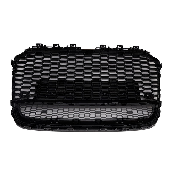 RS6 Honeycomb Grille For Audi A6 / A6 Sline / S6 C7 2012-2015 Front Bumper With Emblem Mesh Black Grill With Quattro Letter
