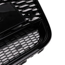 2012-2015 Audi A6/A6 Sline/S6 Honeycomb RS6 Style Grille Parachoques delantero Malla Reemplazo Parrilla negra-14