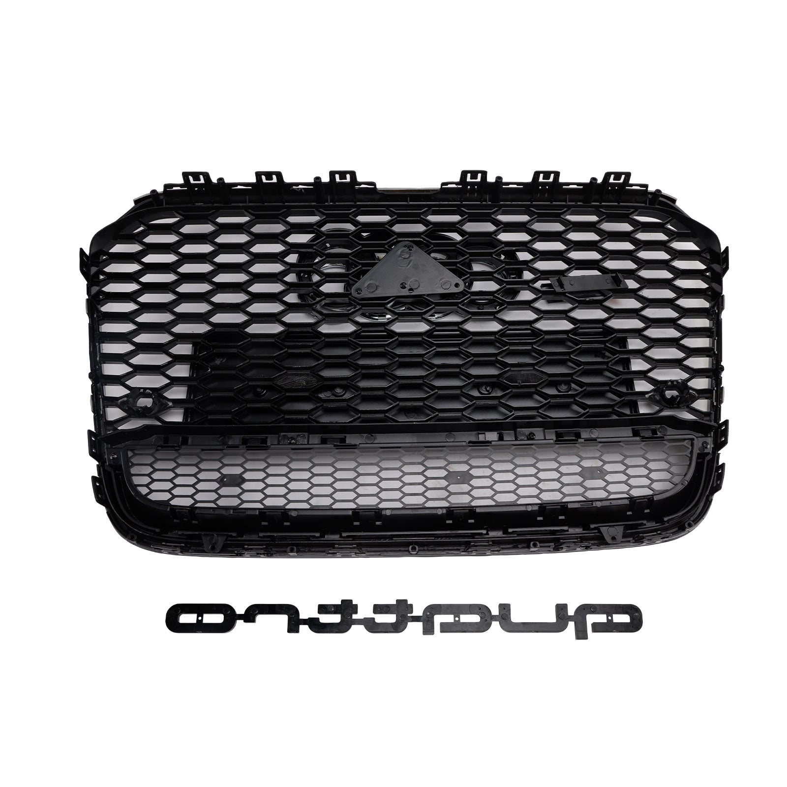 2012-2015 Audi A6 / S6 C7 RS6 Quattro Style Honeycomb Grille Front Bumper Black Grill With Ring Emblem